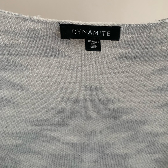 Grey and off white cardigan from Dynamite - Picture 4 of 4
